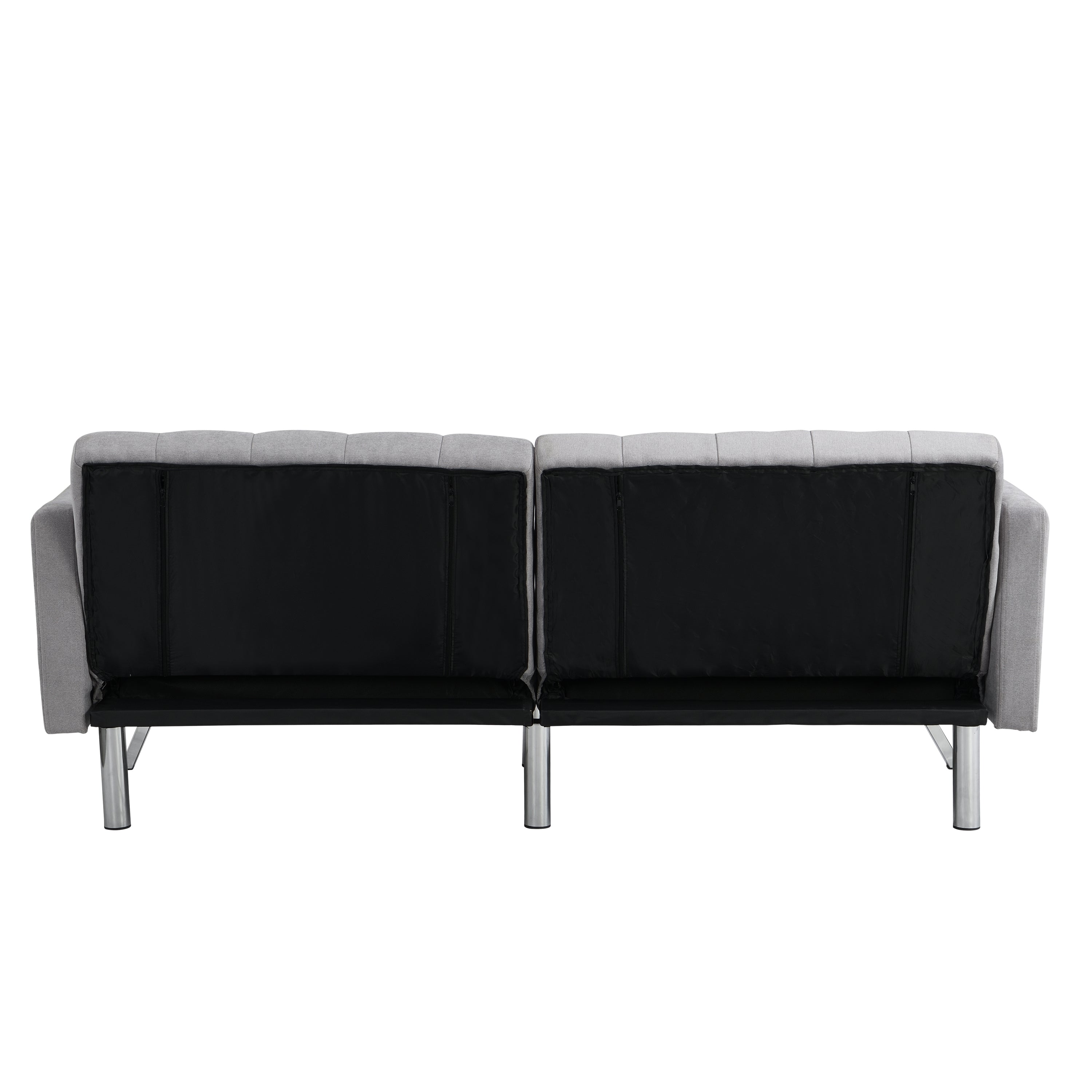 Sofa Bed Convertible Folding Light Grey Lounge Couch Loveseat Sleeper Sofa  Armrests Living Room Bedroom Apartment Reading Room - Atlantic Fine Furniture Inc