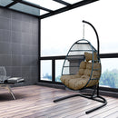 egg shape SINGLE SWING chair for garden patio - Atlantic Fine Furniture Inc