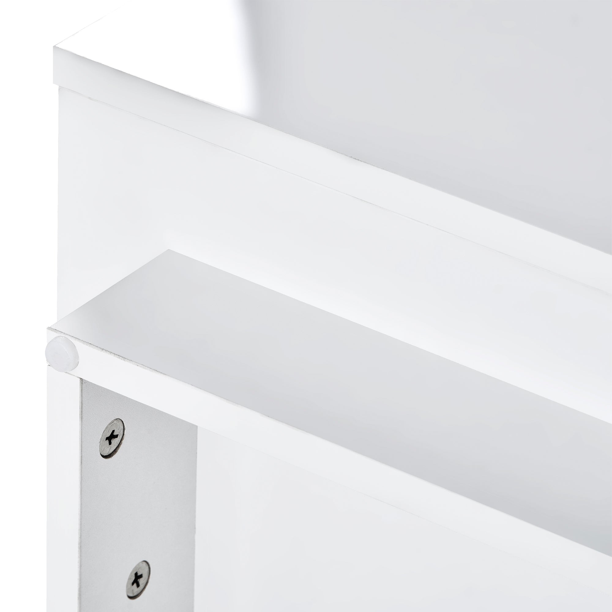ON-TREND Modern, Stylish Functional TV stand with Color Changing LED Lights, Universal Entertainment Center, High Gloss TV Cabinet for 75+ inch TV, White - Atlantic Fine Furniture Inc