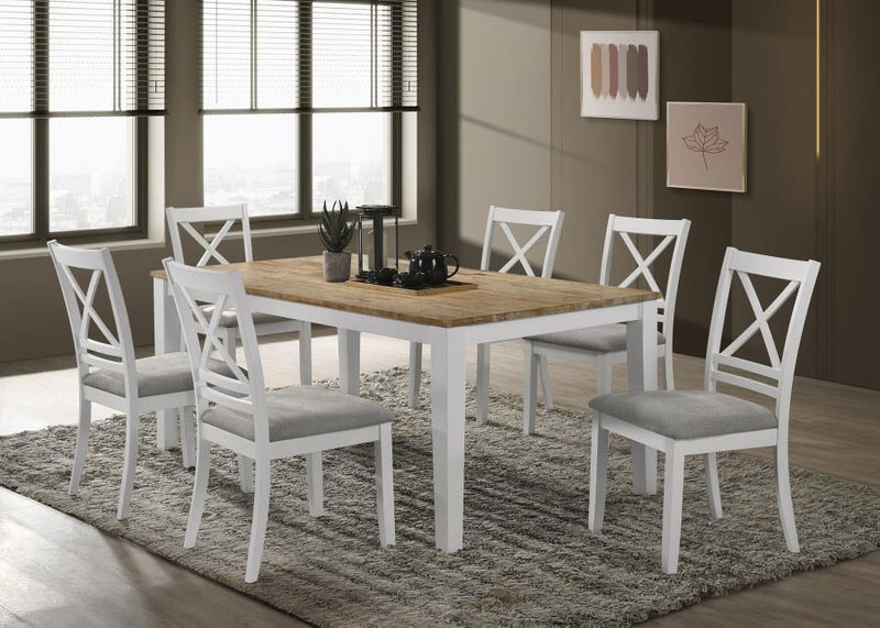 Hollis - Cross Back Wood Dining Side Chair (Set of 2) - White