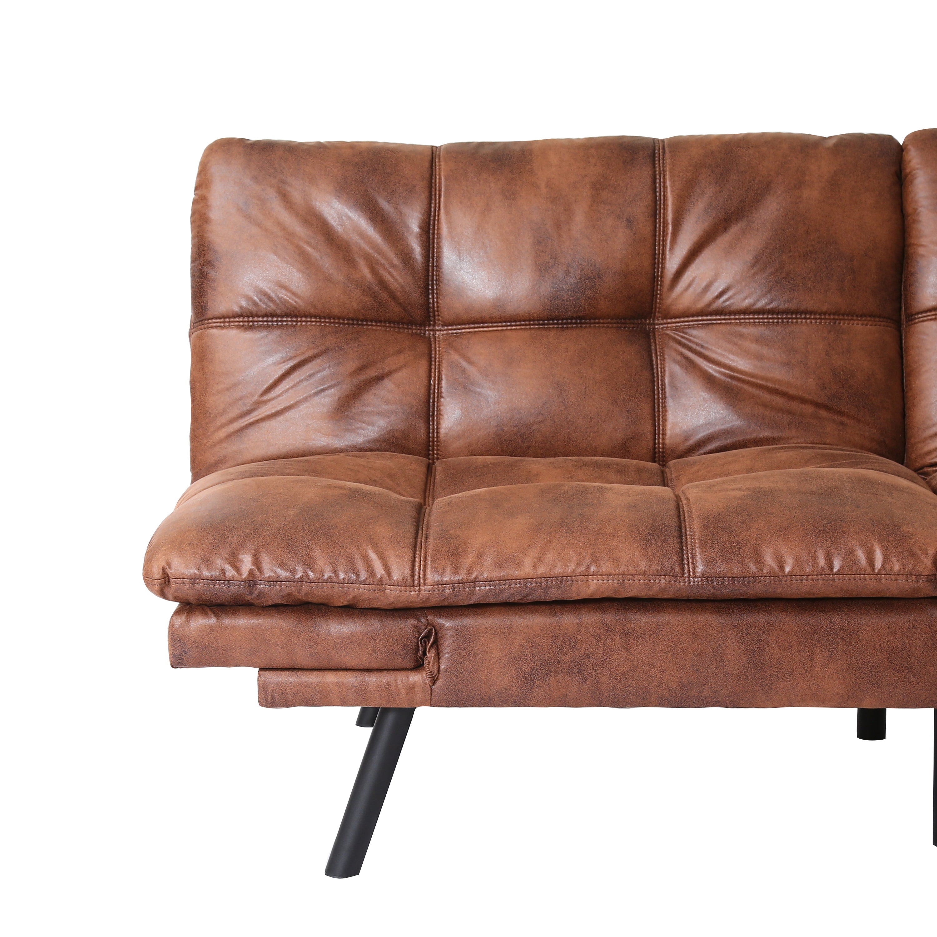 Convertible Memory Foam Futon Couch Bed, Modern Folding Sleeper Sofa-SF267PUCH - Atlantic Fine Furniture Inc