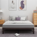 Queen Size Wood Platform Bed Frame, No Box Spring Needed, Strong Wood Slat Support, Easy Assembly - Atlantic Fine Furniture Inc