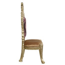 Bernadette - Side Chair (Set of 2) - Pattern Fabric & Gold Finish - Atlantic Fine Furniture Inc