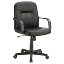 Minato - Upholstered Adjustable Home Office Desk Chair - Black - Atlantic Fine Furniture Inc