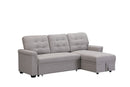 Light GreyUpholstered Sleeper Modular Sofa - Atlantic Fine Furniture Inc