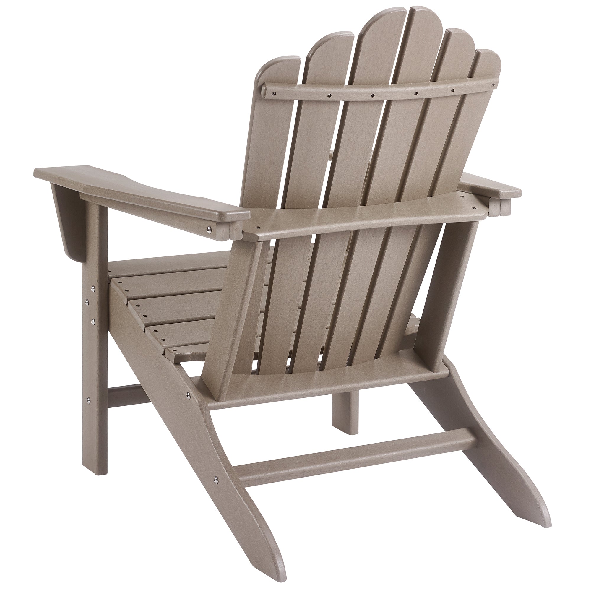 Classic Outdoor Adirondack Chair Set of 2 for Garden Porch Patio Deck Backyard, Weather Resistant Accent Furniture, Brown - Atlantic Fine Furniture Inc