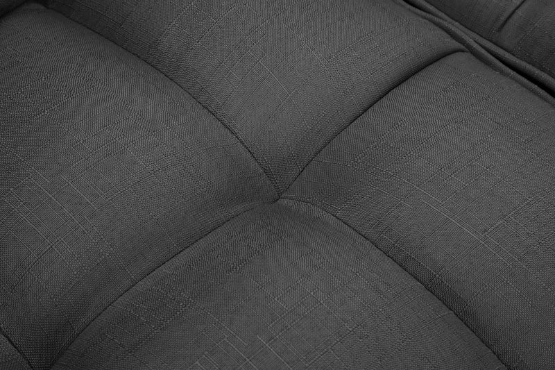 FUTON SLEEPER SOFA WITH 2 PILLOWS DARK GREY FABRIC（W223S01338 、W223S00417。Size difference, See Details in page.） - Atlantic Fine Furniture Inc