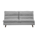 Casual Living Room 1pc Elegant Lounger Light Gray Textured Fabric Upholstered Sleeper Sofa Versatile Placement Furniture - Atlantic Fine Furniture Inc