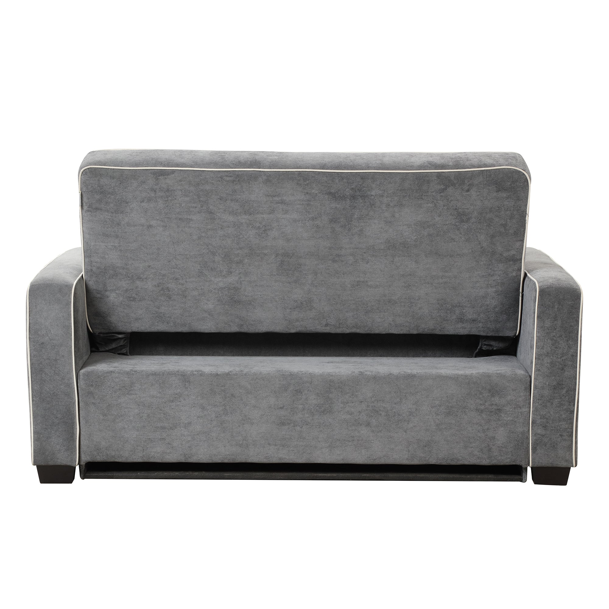Orisfur. Linen Upholstered Sleeper Bed , Pull Out Sofa Bed Couch attached two throw pillows,Dual USB Charging Port and Adjustable Backrest for Living Room Space - Atlantic Fine Furniture Inc