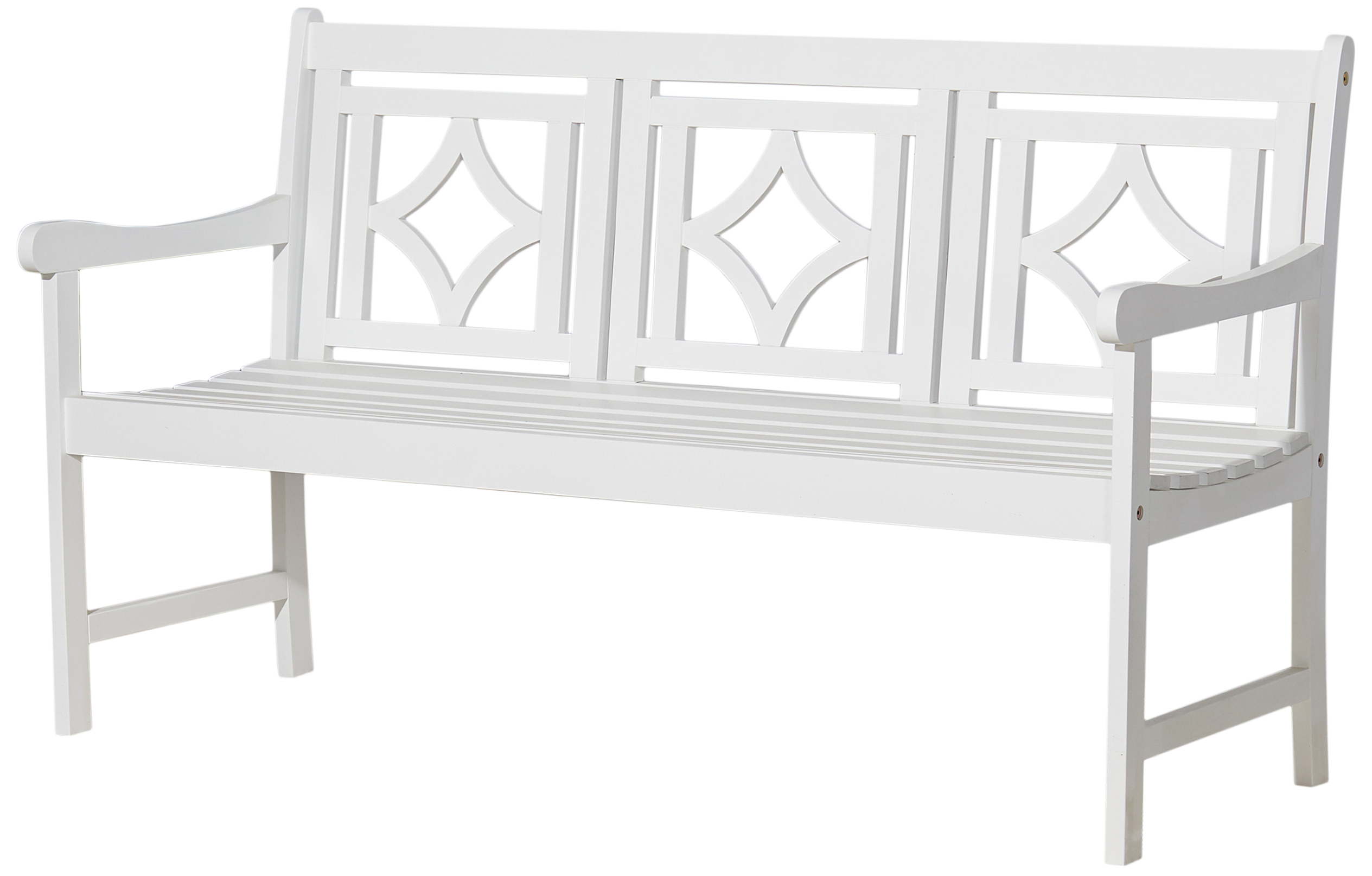 Bradley Outdoor Patio Diamond 5-foot Bench - Atlantic Fine Furniture Inc