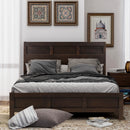 Classic Rich Brown 3 Pieces King Bedroom Set (King Bed + Nightstand+ Dresser) - Atlantic Fine Furniture Inc