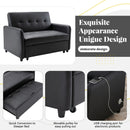 Orisfur. 51" Convertible Sleeper Bed, Adjustable Oversized Armchair  with Dual USB Ports for Small Space - Atlantic Fine Furniture Inc