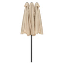 15x9ft Large Double-Sided Rectangular Outdoor Twin Patio Market Umbrella w/Crank-tan - Atlantic Fine Furniture Inc