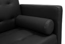 Square arm sleeper sofa BLACK PU ***Not available for sale on Walmart*** - Atlantic Fine Furniture Inc