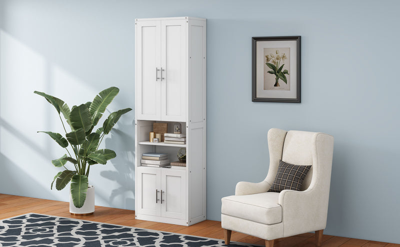Full Size Murphy Bed With 1 Side Cabinet Storage Shelf, Cabinet Bed Folding Wall Bed With Desk Combo Perfect For Guest Room, Study, Office, White