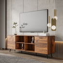 TV Stand Mid-Century Wood Modern Entertainment Center Adjustable Storage Cabinet TV Console for Living Room - Atlantic Fine Furniture Inc