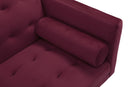 Square arm sleeper sofa Red Velvet ***Not available for sale on Walmart*** - Atlantic Fine Furniture Inc