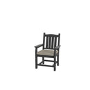 HDPE Dining Chair, Gray, With Cushion, Set of 2 - Atlantic Fine Furniture Inc