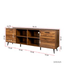 TV Stand Mid-Century Wood Modern Entertainment Center Adjustable Storage Cabinet TV Console for Living Room - Atlantic Fine Furniture Inc