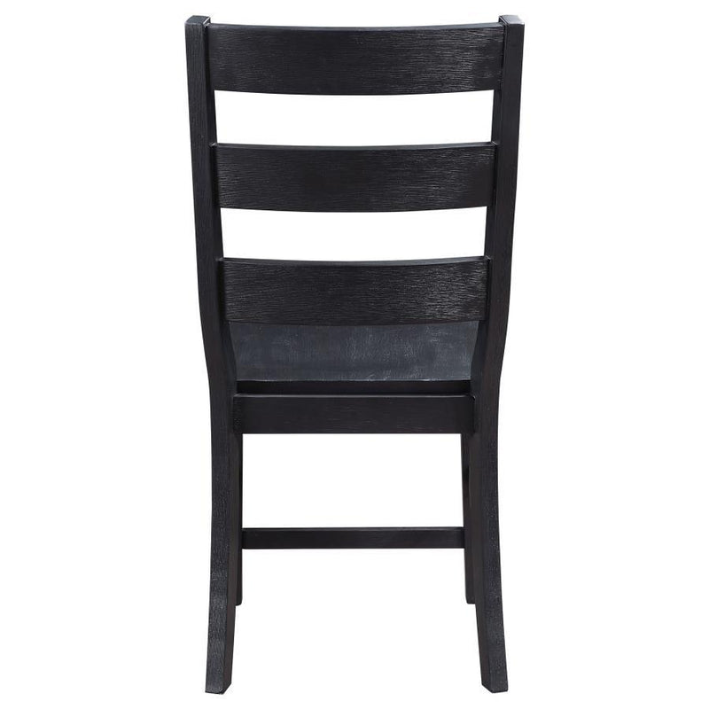Newport - Ladder Back Dining Side Chair (Set of 2) - Black