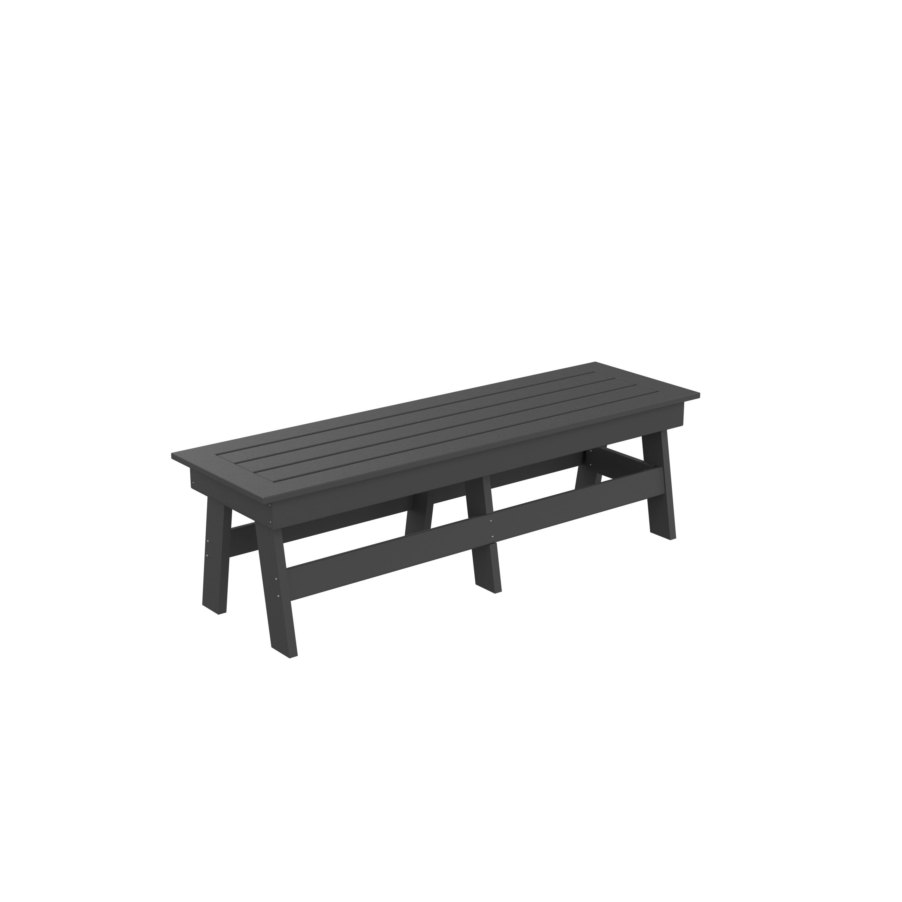 HDPE Dining  Bench, Gray - Atlantic Fine Furniture Inc