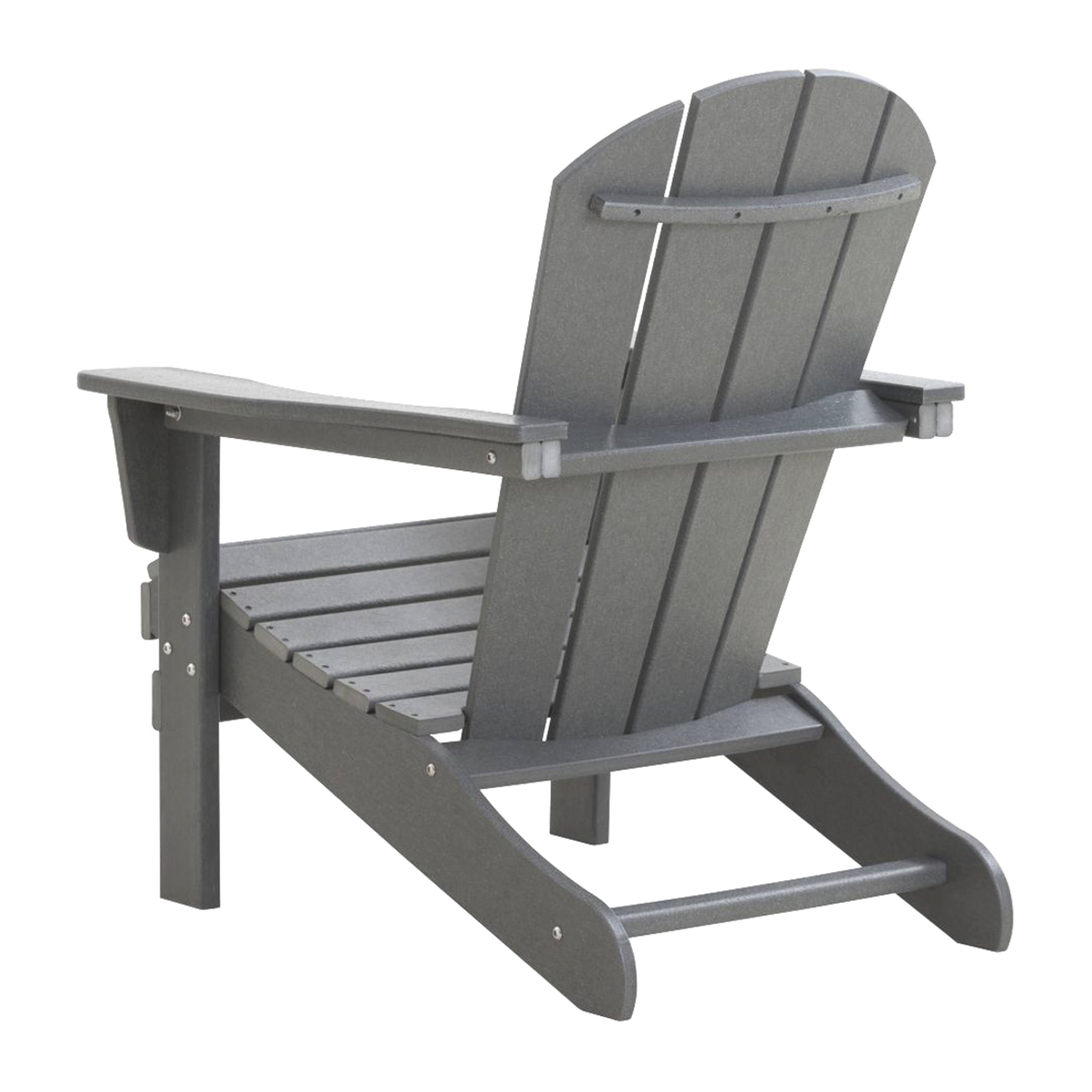 HDPE Adirondack Chair, Gray, Set of 2 - Atlantic Fine Furniture Inc