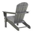 HDPE Adirondack Chair, Fire Pit Chairs, Sand Chair, Patio Outdoor Chairs,DPE Plastic Resin Deck Chair, lawn chairs, Adult Size ,Weather Resistant for Patio/ Backyard/Garden , Gray, Set of 2 - Atlantic Fine Furniture Inc