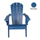 HDPE Adirondack Chair Sunlight Resistant no-Fading Snowstorm Resistant Outdoor Chair Patio Adirondack Chairs Ergonomic Comfort Widely Used for Fire Pits Decks Gardens Campfire Chairs-Blue - Atlantic Fine Furniture Inc