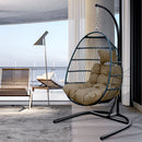 egg shape SINGLE SWING chair for garden patio - Atlantic Fine Furniture Inc