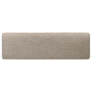 Bridget - Fabric Upholstered Dining Bench - Stone And Charcoal