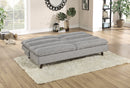 Casual Living Room 1pc Elegant Lounger Light Gray Textured Fabric Upholstered Sleeper Sofa Versatile Placement Furniture - Atlantic Fine Furniture Inc