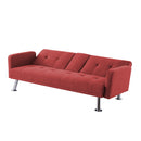 Convertible Folding Sofa Bed with Armrest , Fabric Sleeper Sofa Couch for Living Room . - Atlantic Fine Furniture Inc