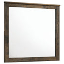 Woodmont - Dresser Mirror - Rustic Golden Brown - Atlantic Fine Furniture Inc
