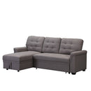 dark greyUpholstered Sleeper Modular Sofa - Atlantic Fine Furniture Inc