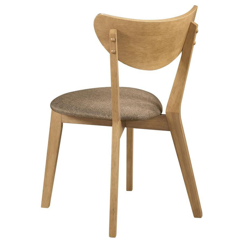 Elowen - Dining Side Chair (Set of 2) - Light Walnut And Brown
