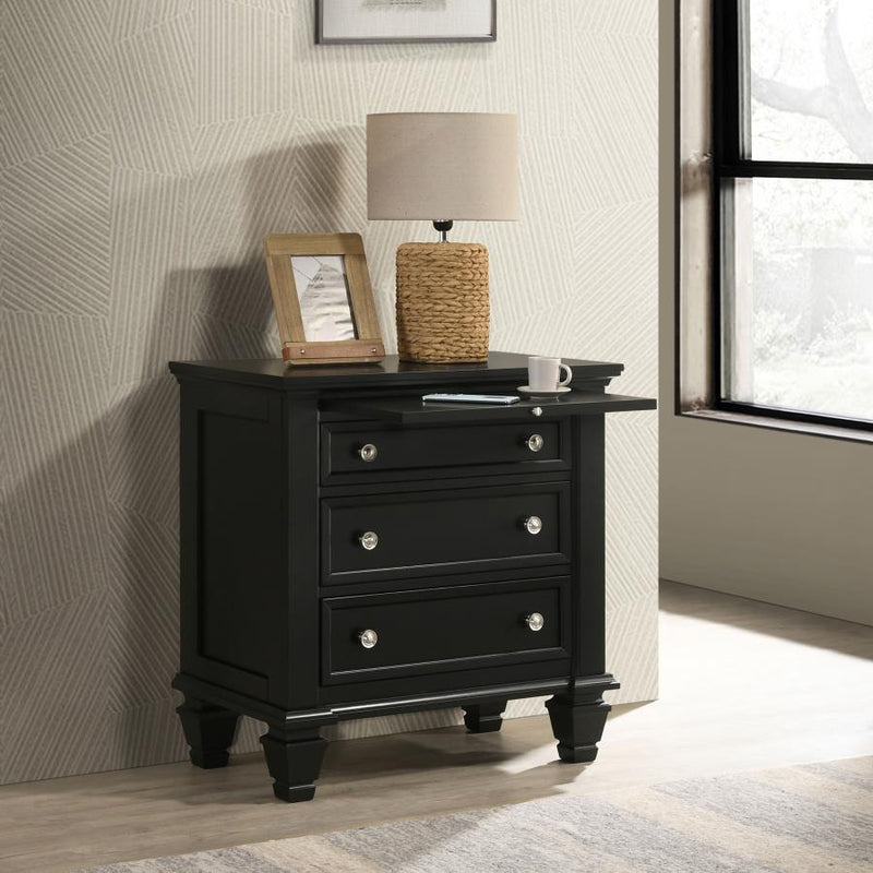 Sandy Beach - 3-drawer Nightstand - Atlantic Fine Furniture Inc