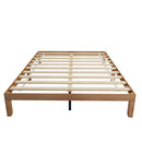 Queen Size Wood Platform Bed Frame,No Box Spring Needed,Strong Wood Slat Support,  Easy Assembly - Atlantic Fine Furniture Inc