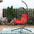 Hanging Indoor/Outdoor Egg Chair with Stand - Atlantic Fine Furniture Inc