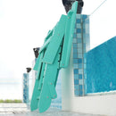 Folding Outdoor Adirondack Chairs with Pull-Out Ottoman - Atlantic Fine Furniture Inc