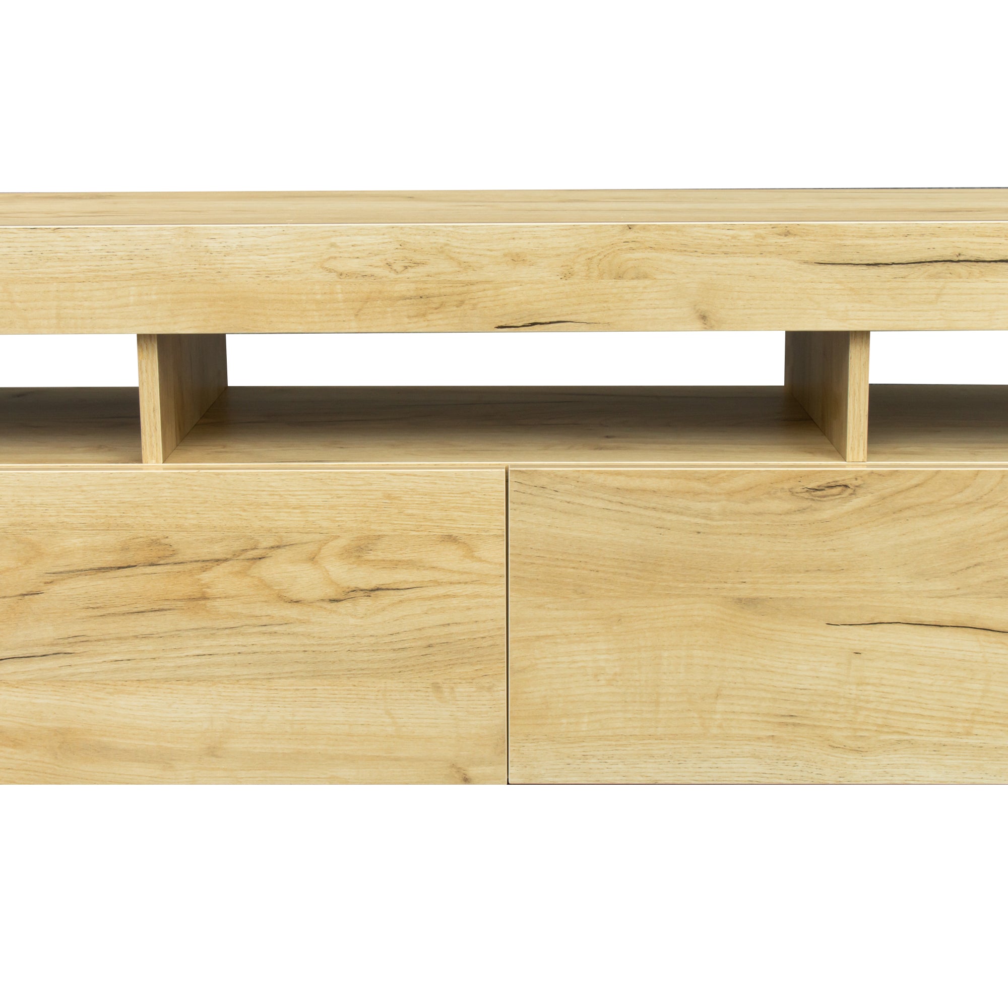 Living Room Furniture TV Stand Cabinet,Oak - Atlantic Fine Furniture Inc