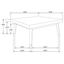 Westerly - Square Wood Coffee Table - Walnut Brown