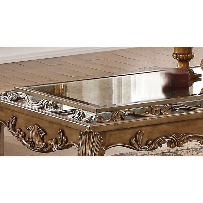 Orianne - Coffee Table - Mirrored & Antique Gold