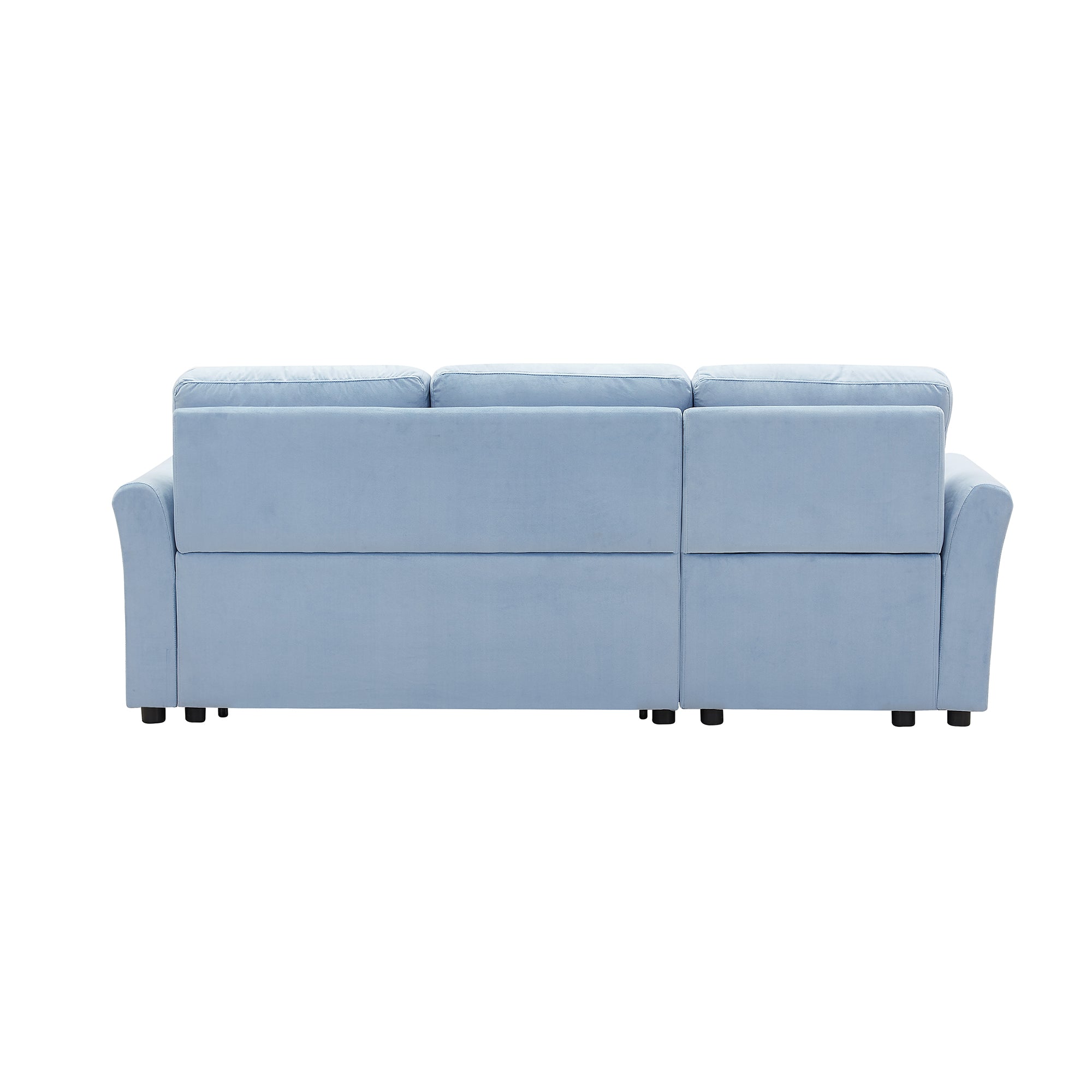 Orisfur. 83" Pull Out Sleeper Sofa Reversible L-Shape 3 Seat Sectional Couch with Storage for Living Room Furniture Set - Atlantic Fine Furniture Inc