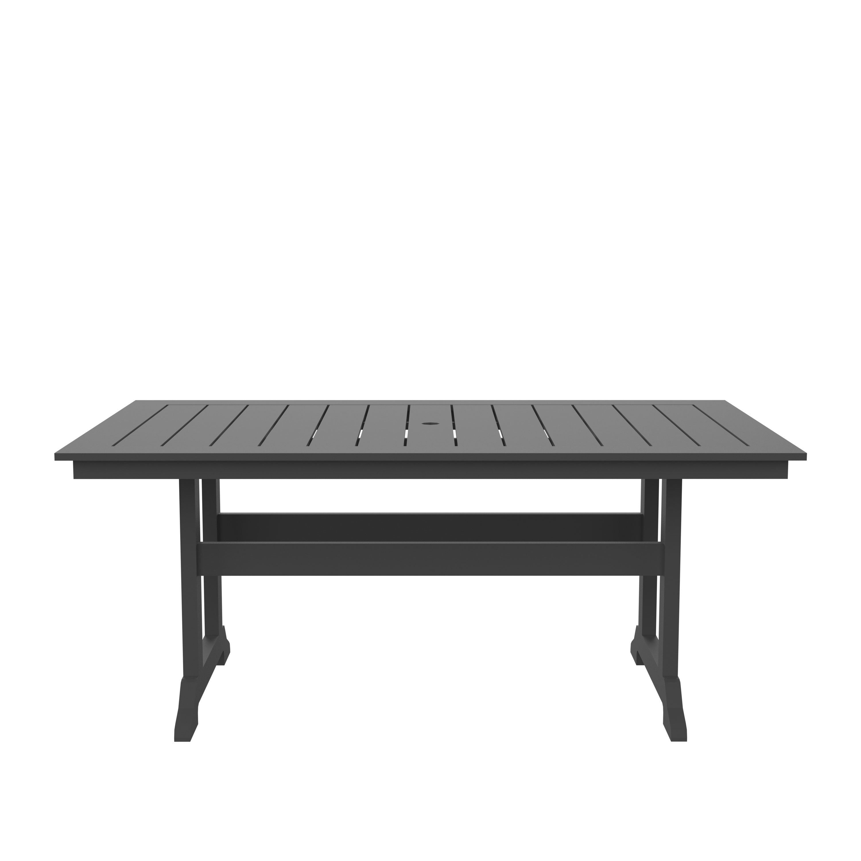 HDPE Dining Table, Gray - Atlantic Fine Furniture Inc
