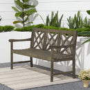 Renaissance Outdoor Patio 5-foot Hand-scraped Wood Garden Bench - Atlantic Fine Furniture Inc