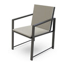 Outdoor Patio Furniture 3 pieces Set Garden Armchair Coffee Side Table,Black Frame, Modern Design - Atlantic Fine Furniture Inc