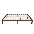 Queen Size Wood Platform Bed Frame, No Box Spring Needed, Strong Wood Slat Support, Easy Assembly - Atlantic Fine Furniture Inc