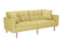 FUTON SLEEPER SOFA WITH 2 PILLOWS YELLOW FABRIC（same as W223S00033、W223S00993、W223S01340 ） - Atlantic Fine Furniture Inc