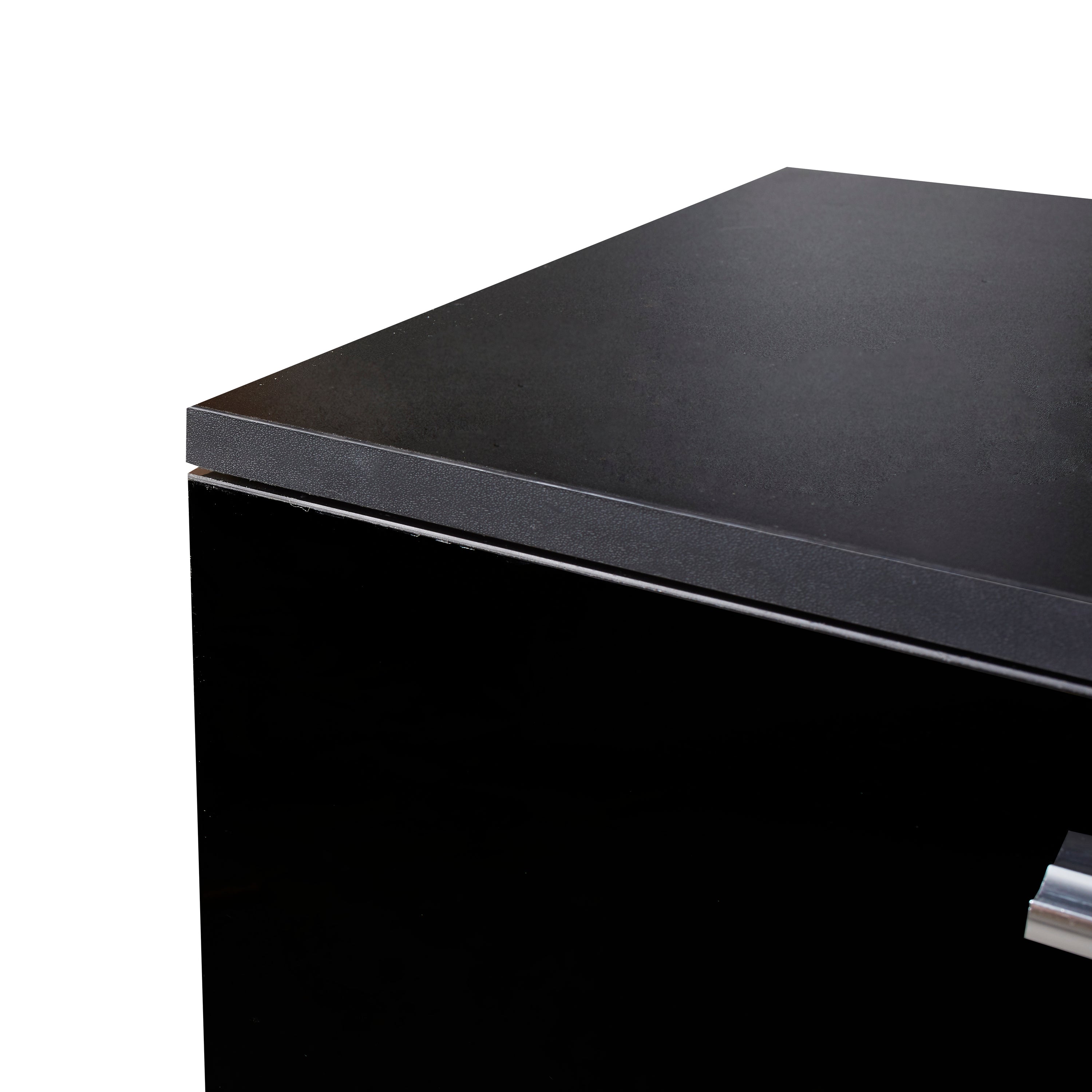 Black TV Stand for 70 Inch TV Stands, Media Console Entertainment Center Television Table, 2 Storage Cabinet with Open Shelves for Living Room Bedroom - Atlantic Fine Furniture Inc