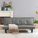 Modern Fabric Futon Sofa Bed , Convertible Folding Futon Sofa Bed Sleeper for Home Living Room .（Light Grey ） - Atlantic Fine Furniture Inc